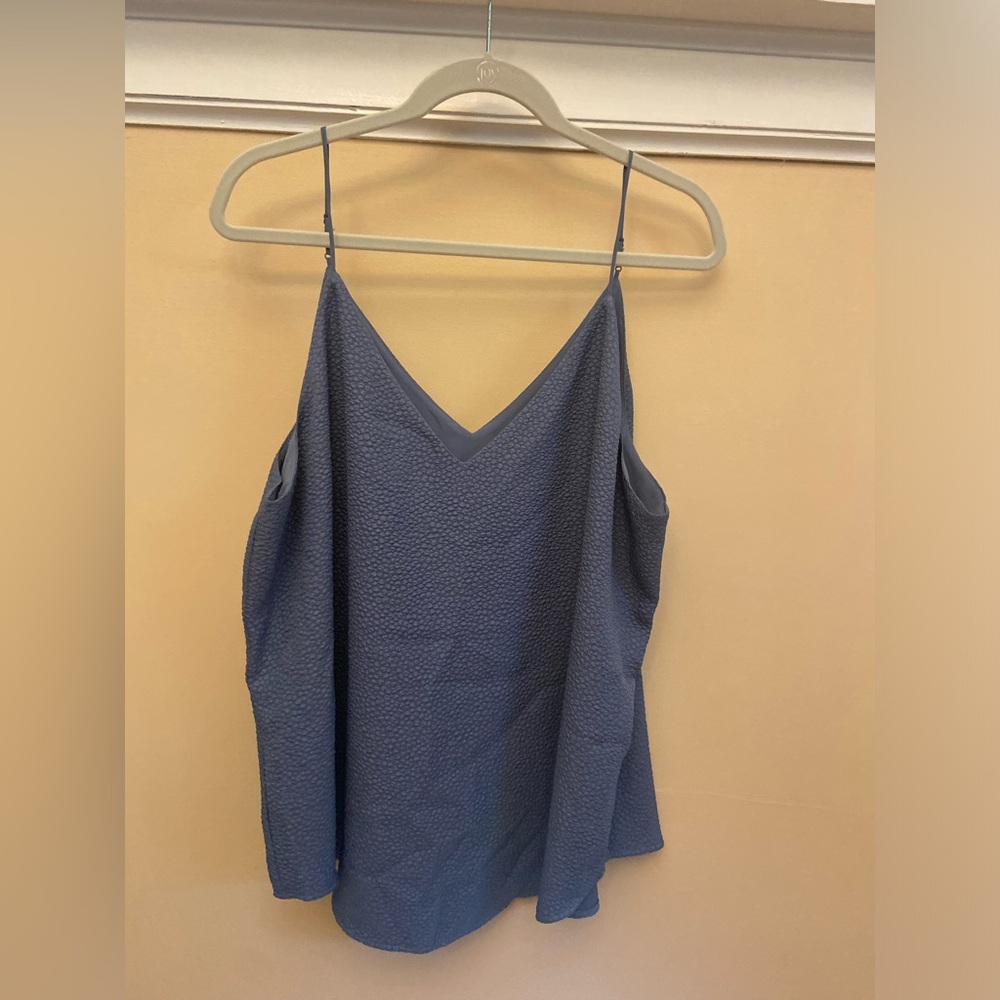 Express Textured Blue Camisole Top